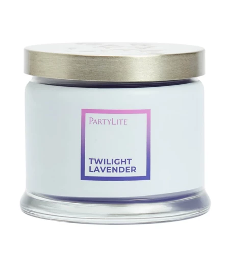 PartyLite Twilight Lavender 3-Wick Jar Candle