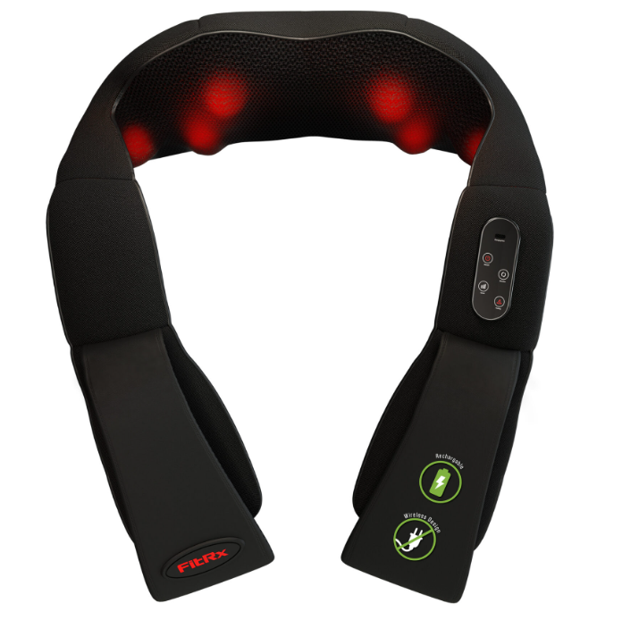 FitRx Cordless Shiatsu Neck Massager