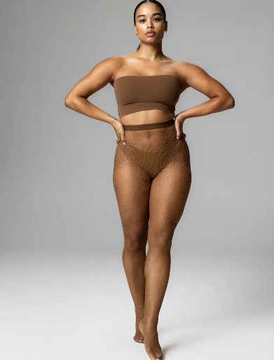 NET-PATTERNED SEAMLESS TIGHTS