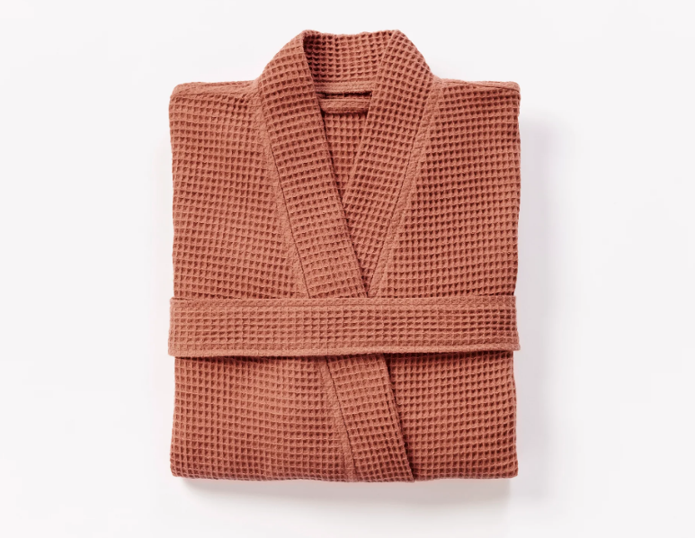 Unisex Organic Waffle Robe