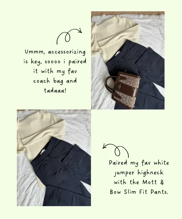 Mott & Bow Slim Knit Pants Styling Idea